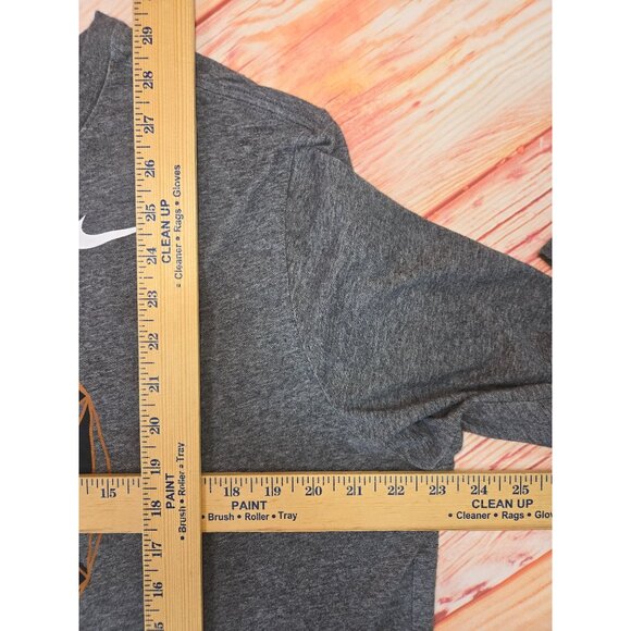 Texas Longhorn Nike Mens Dri-Fit Long Sleeve Shirt XL Athletic Cut Gray - Picture 7 of 7